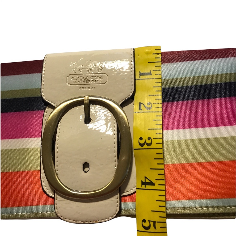 Coach satin long wristlet